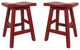 Saddle Swivel Bar Stool - Red Barn Stain (SET of 2), 30" Seat Height