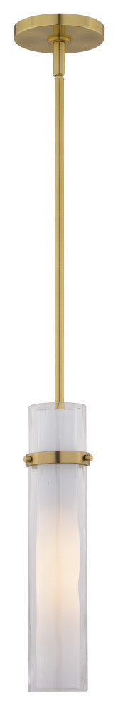 Vilo Contemporary Mini Pendant Ceiling Light White Glass, Golden Brass