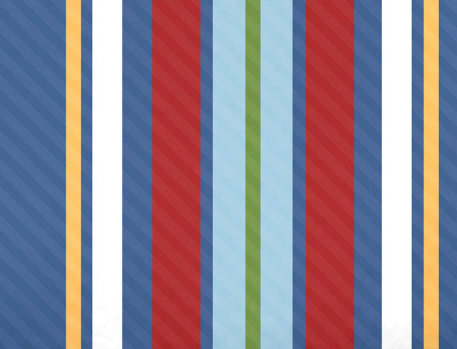 Multi-Stripe, Stripe Print Bath Towel, Blue