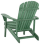 Earth Collection Adirondack Chair With phone and cup holder, Sea Green, Four Adi