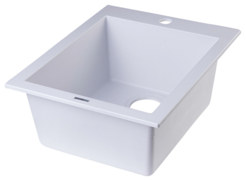 ALFI brand AB1720DI Alfi Trade 16-1/8" Drop In Single Basin - Chocolate