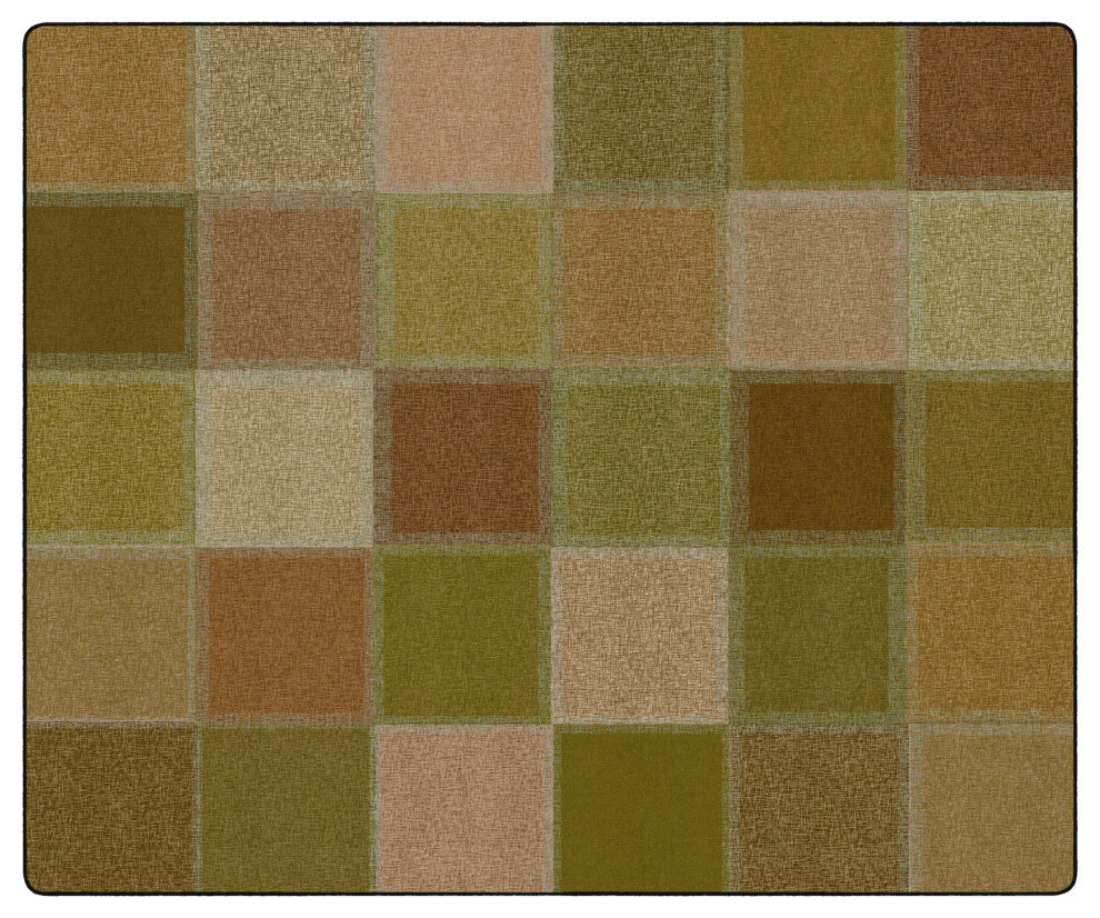Flagship Carpets FA1311-58FS 10'6x13'2 Crosshatch Earth Tone Rug