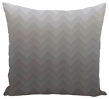 Depth Perception Stripes Print Pillow, Steel Gray, 26"x26"