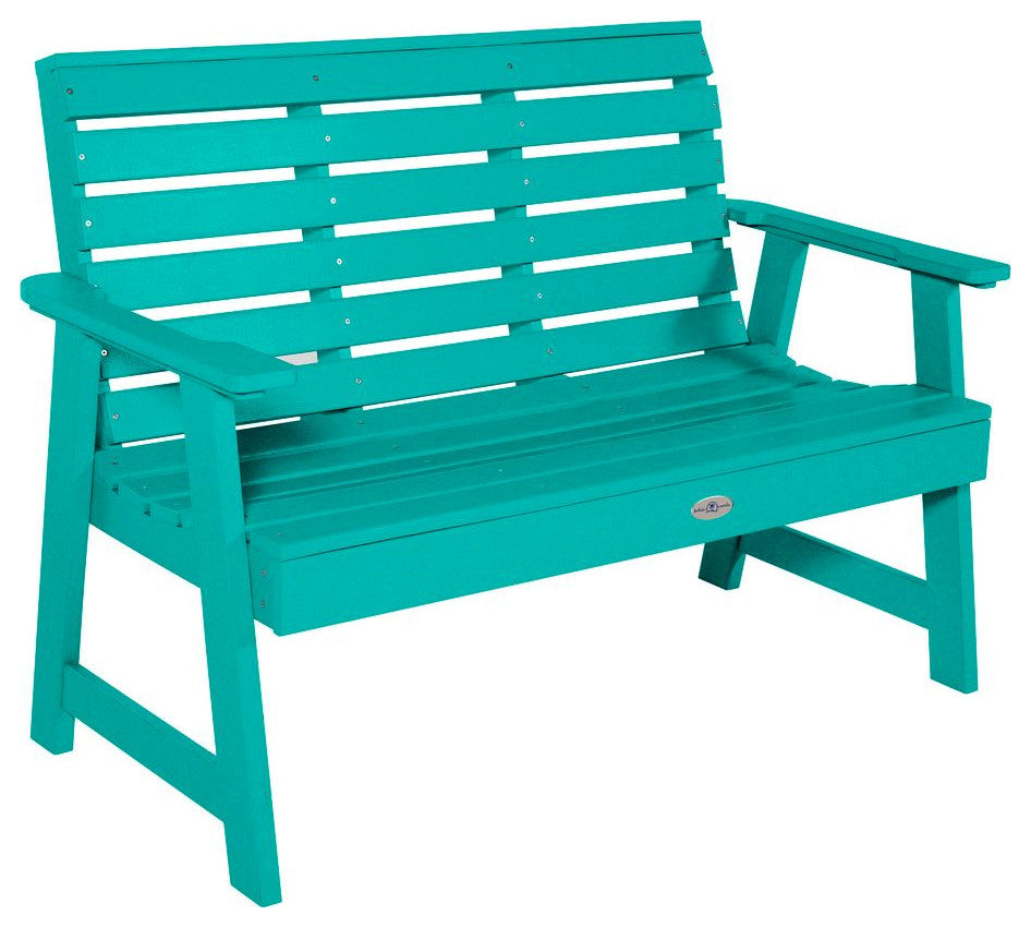 Riverside Garden Bench 4', Seashell Blue