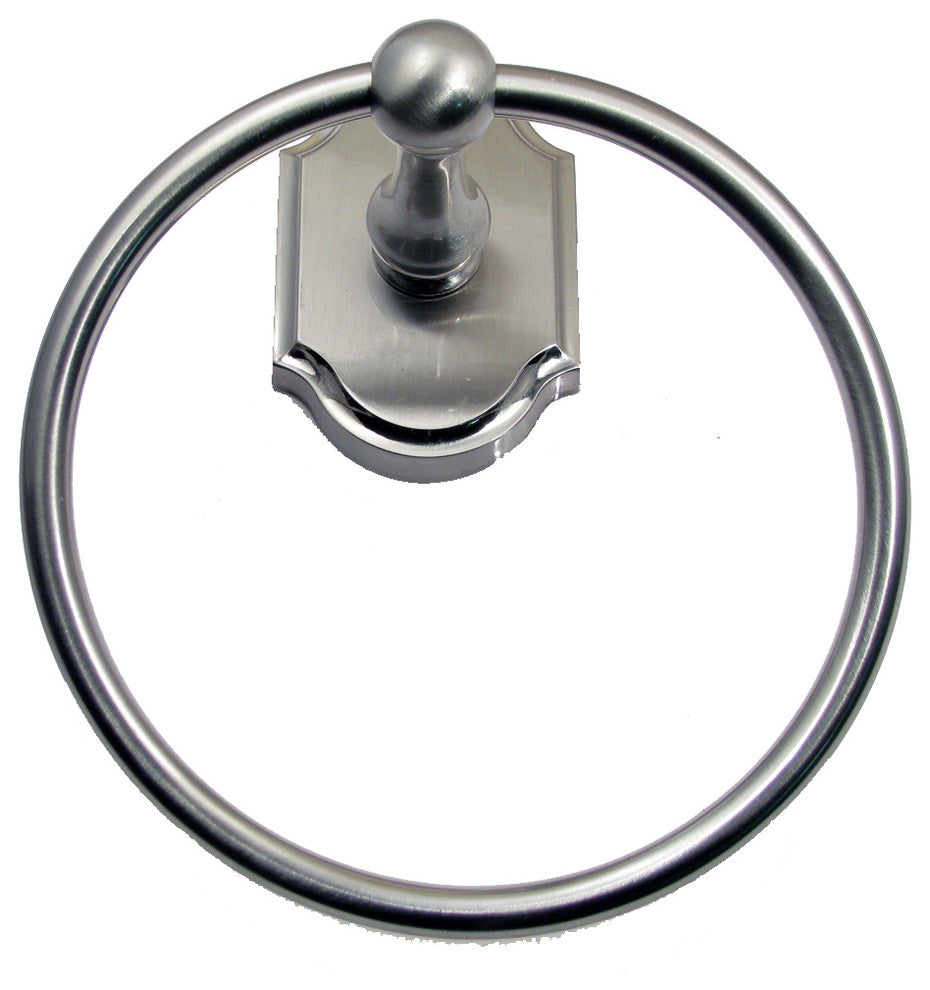 Wenmoor Towel Ring, Satin Nickel