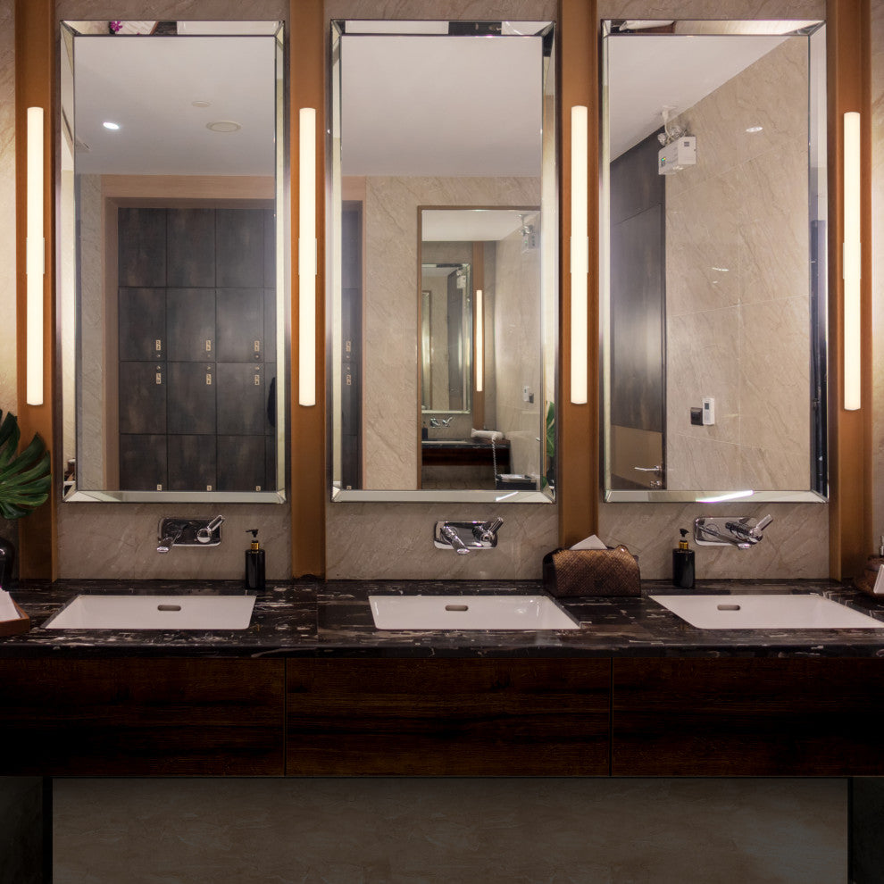 Procyon 36" ETL Certified Integrated LED Bathroom Fixture, Silver