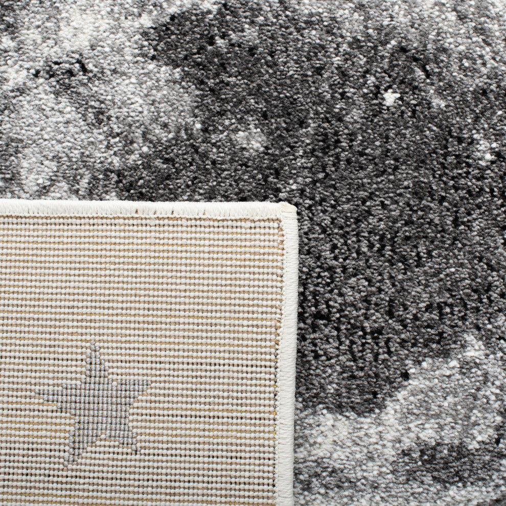 Safavieh Carousel Kids Collection CRK135A Rug, Ivory/Grey, 4' X 4' Round