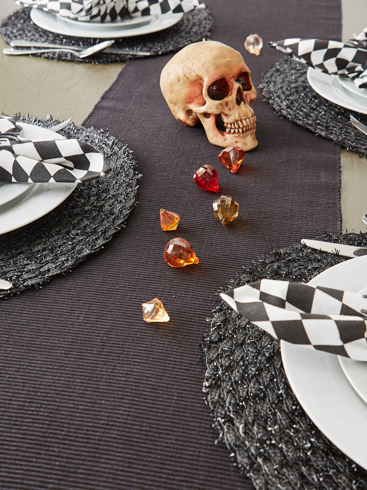 Black Table Runner 13"x72"