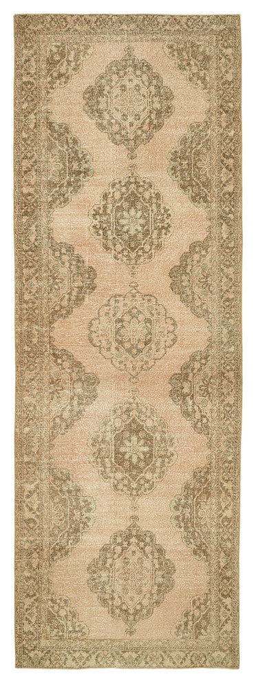 Rug N Carpet - Handwoven Oriental 4' 7" x 12' 11" Vintage Runner Rug