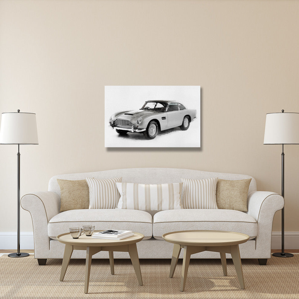 "1964 Aston Martin DB5 Watercolor" Fine Art Print
