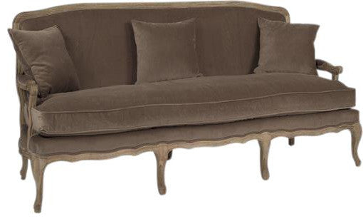 Coffee Upholstered Bastille Sofa, Traditional