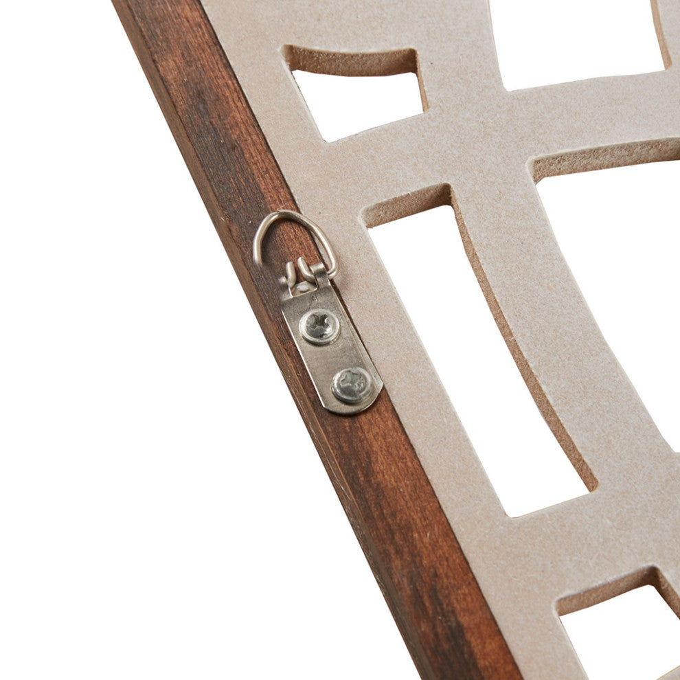 Madison Park Damask Wood Panel Carved Wall Panel