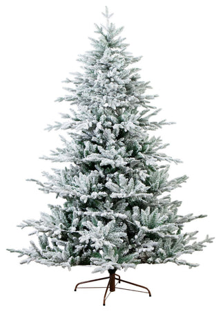7ft. Pre-Lit Artificial Fraser Fir Flocked Christmas Tree