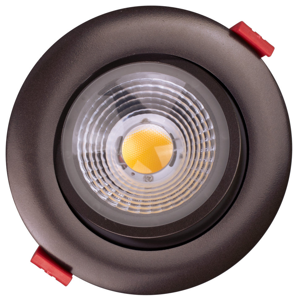 4" LED Gimbal Recessed Downlight, Oil-Rubbed Bronze, 5000k