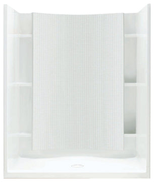 Sterling Alcove 48"x36"x77" Vikrell Center Shower Kit, White