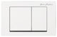 Wall Mount Dual Flush Actuator Plate, White