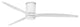 Hinkley Hover 72" Integrated LED Flush Mount Ceiling Fan, Matte White