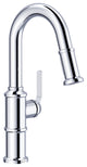Kinzie Single Handle Pull-Down Prep Faucet, Chrome