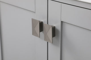 Grey 60" Double Sink Bathroom Vanity