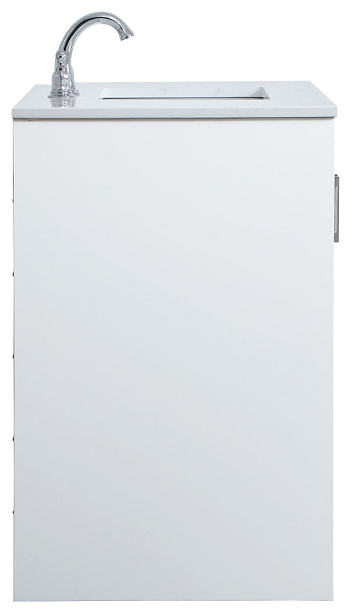 36" Single Bathroom Vanity, White