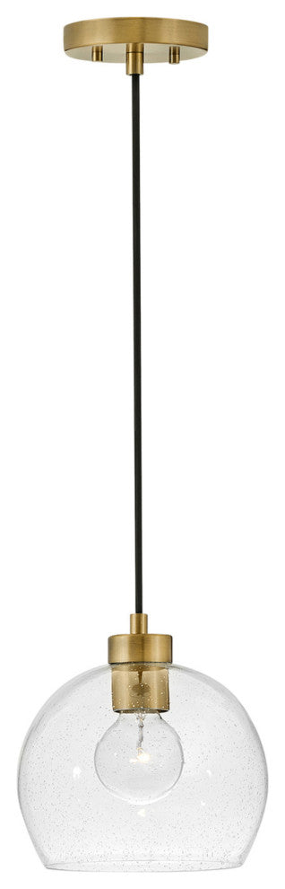 Lark 83017 Rumi 1 Light 9"W Mini Pendant - Lacquered Brass