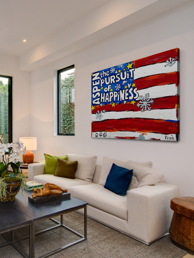 "Aspen Pursuit of Happiness" Print on Canvas by Tori Campisi