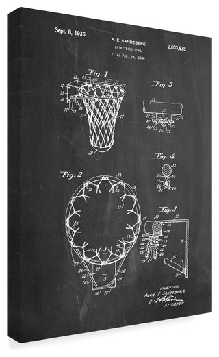 "Basketball Net" by Cole Borders, Canvas Art, 32"x24"