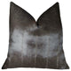 Silky Brown Mik Dark Brown Handmade Luxury Pillow, 20"x36" King