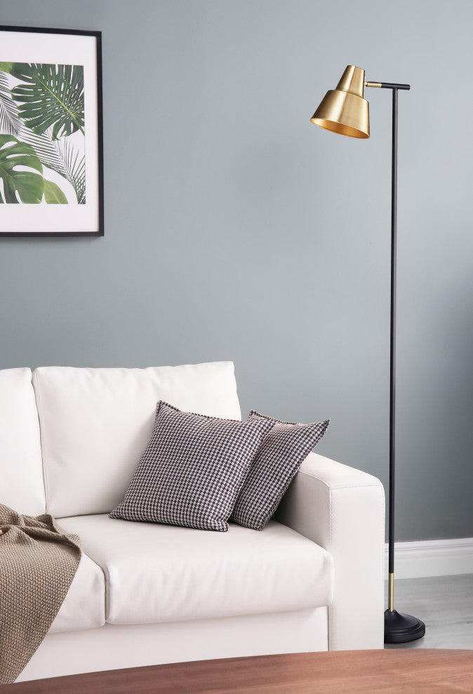 Bryant Floor Lamp, Brass