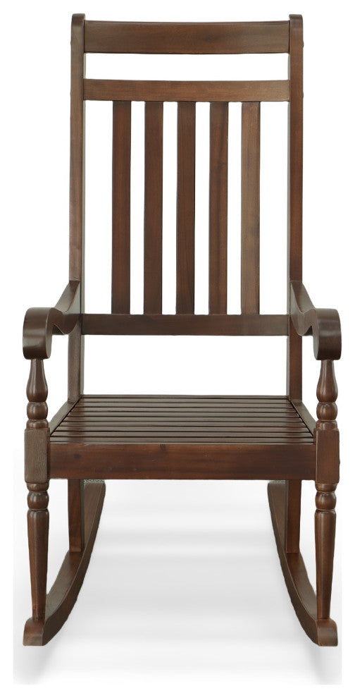 Hampton Elegant Acacia Rocker, Elm