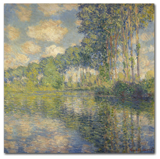 Monet 'Poplars On The Epte' Canvas Art, 14 x 14