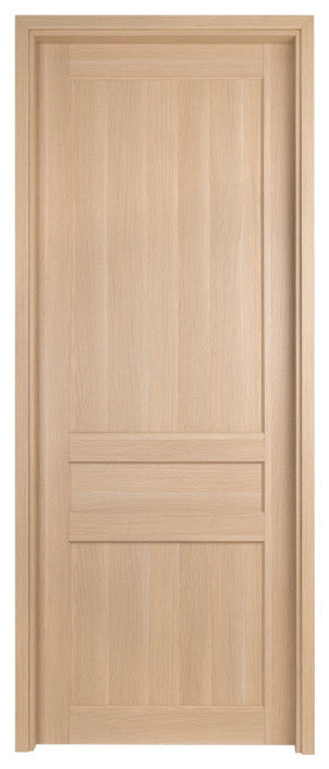 Urban Classico Right White Oak Pre-Hung Italian Interior Door, 32 X 80