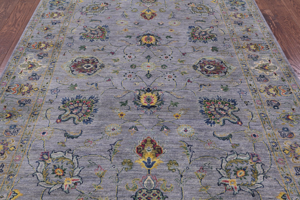 5' 10" X 8' 0" Hand Knotted Persian Tabriz Wool Rug Q8248