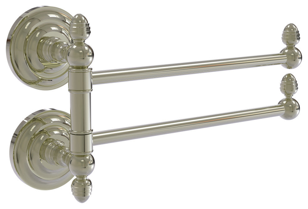 Que New 2 Swing Arm Towel Rail, Polished Nickel