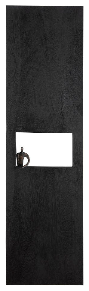 Atlas Wall Decor, Rectangle, Black, Sitting