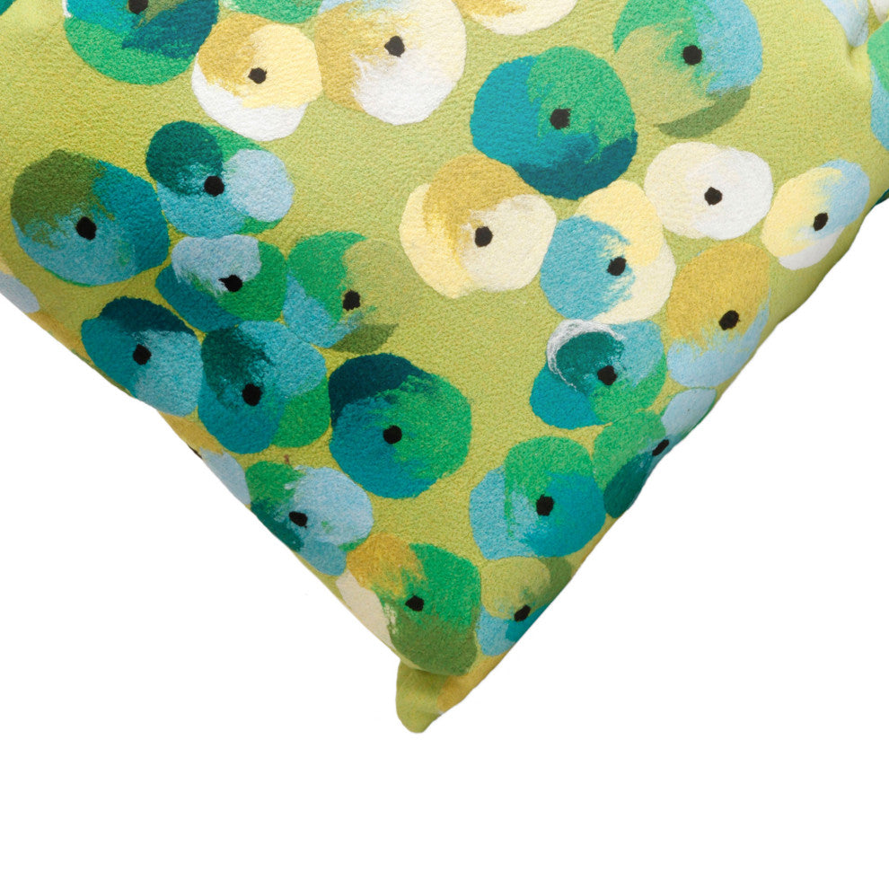 Visions II Pansy Pillow, Lime, 12"x20"