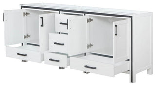 Ziva Transitional White 80" Vanity Cabinet Only