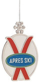 3.75" Apres Ski Rhinestone Christmas Charm Ornament