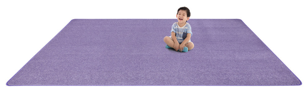 Kid Essentials Rug, Just Kidding, Very Violet, 4'x6'