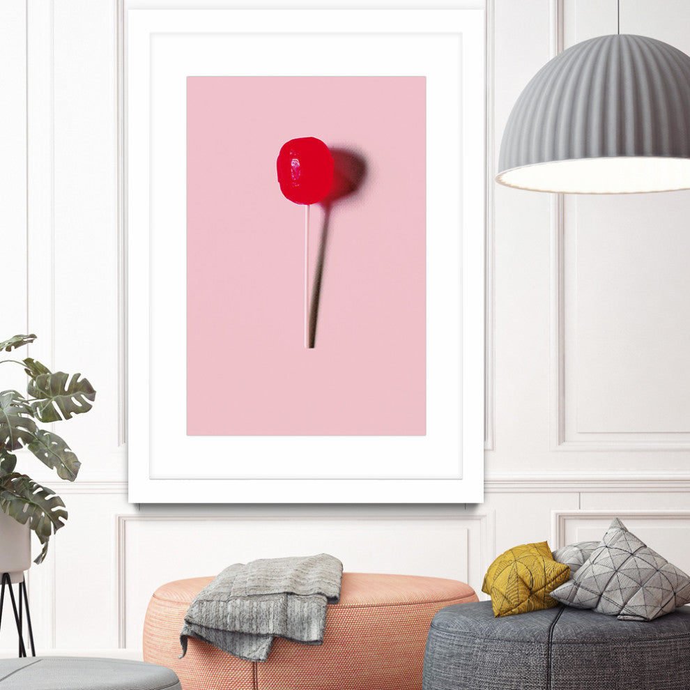 "PopStick Art" Matted and Framed, 52" x 36"