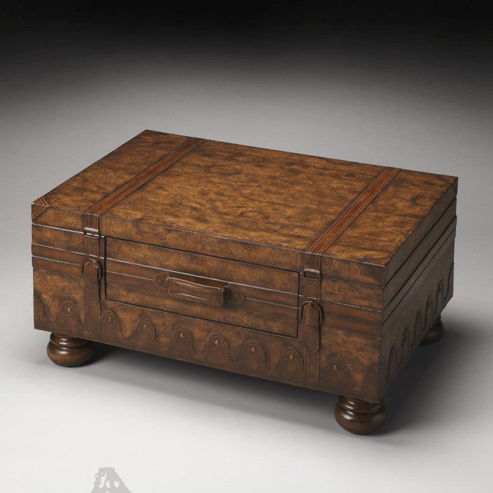 Old World Vintage Style Map Coffee Table