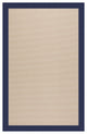 Zoe-Beach Sisal Machine Tufted Rectangle Rug, Navy, 4''x6''