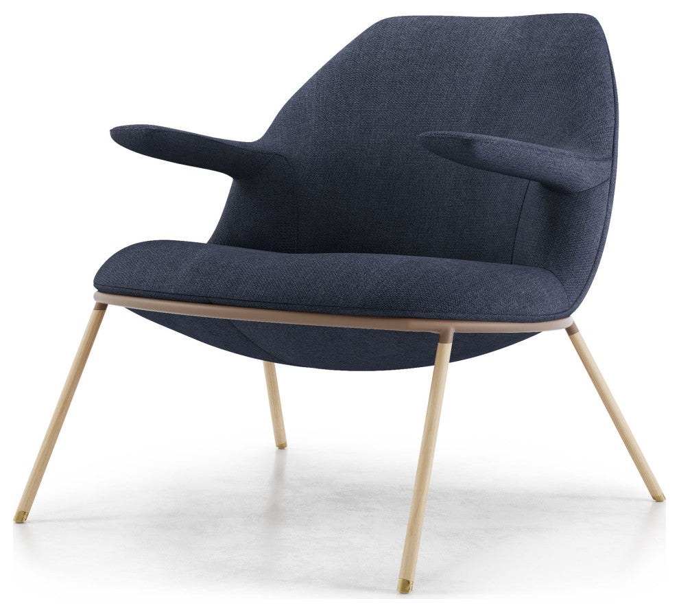 Gifford Lounge Chair Medieval Blue Fabric
