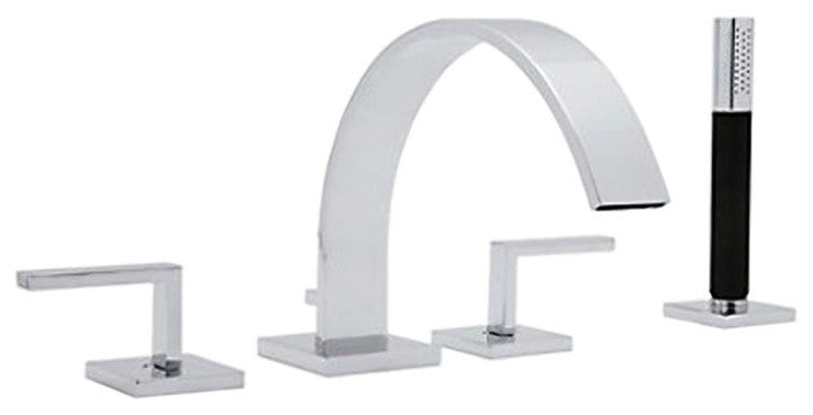Rohl Polished Nickel Perrin and Rowe Set of 32" Floor Standing Supply