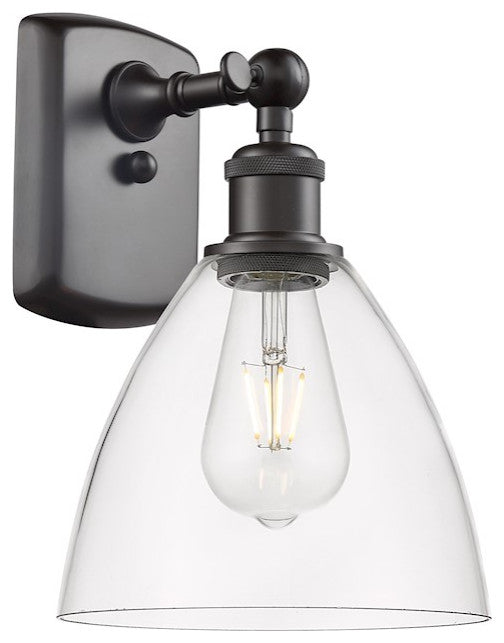 Innovations Lighting 516-1W-OB-GBD-752-LED Ballston Dome 1 Light 8" Sconce