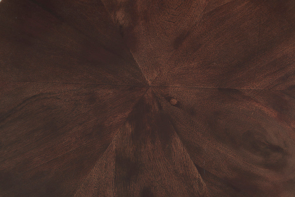 Diamante Oak Veneer End Table, Brown