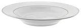 Double Line Rim Soup, Set of 6, Silver
