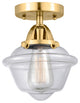 Innovations 288-1C-SG-G532-LED Oxford 1 Light Semi-Flush Mount, Satin Gold