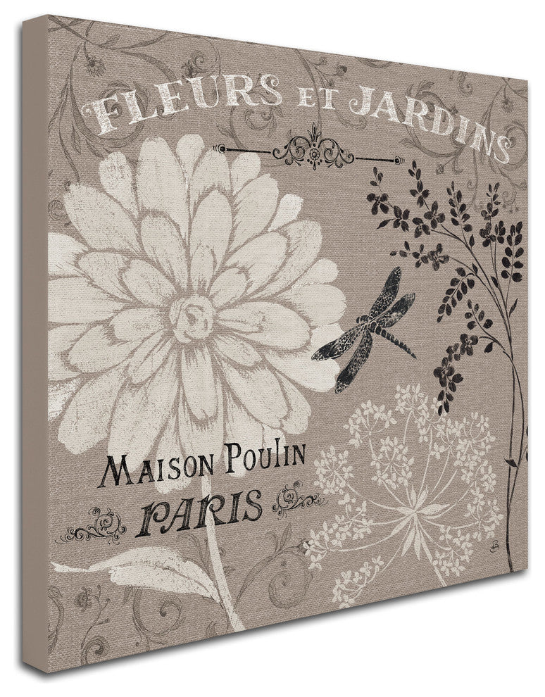 'French Linen Garden II' Canvas Art by Daphne Brissonnet