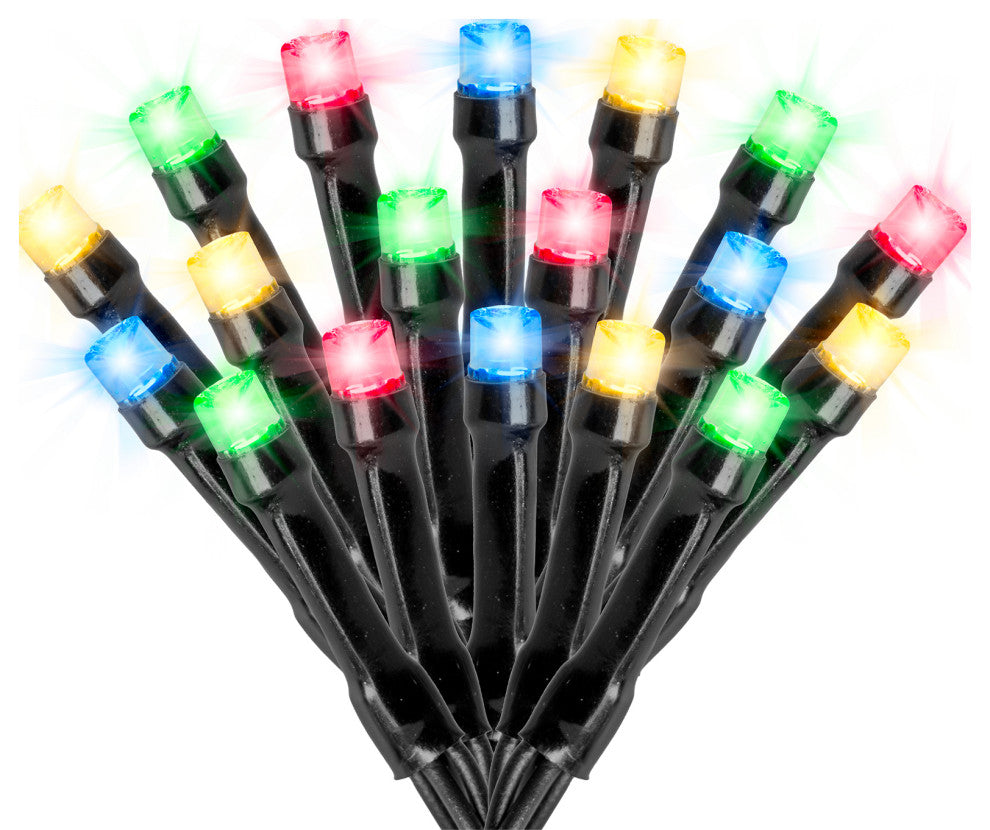 Liteup110 Solar String Lights 110 Count For Holiday Or Party Outdoor Lights, Mul